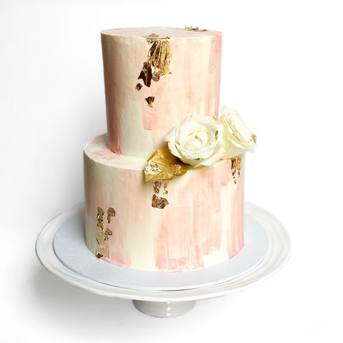 Watercolour Tiered Cake