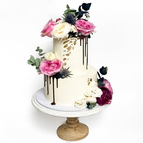 La Vie en Rose Tiered Cake