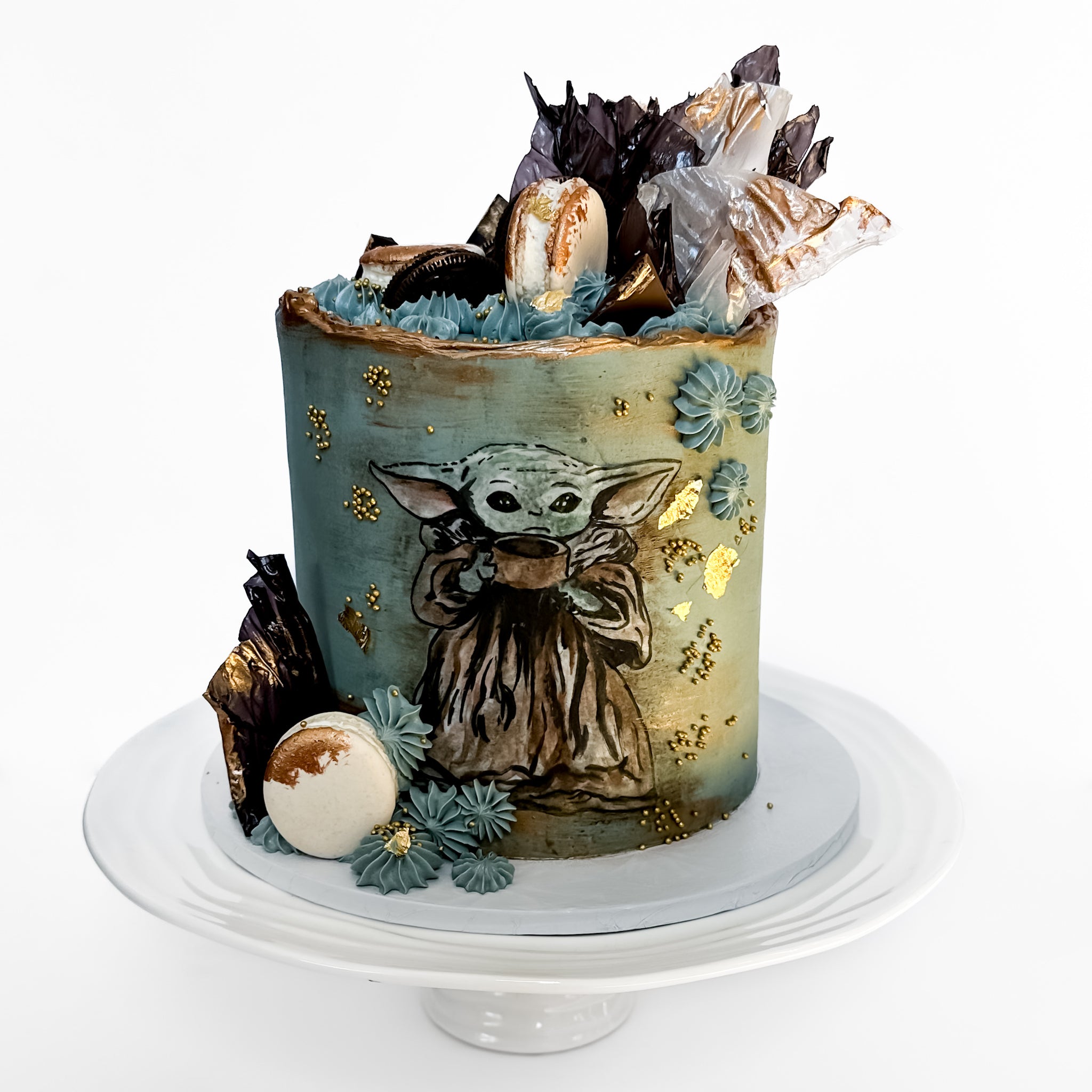 Star Wars Grogu Cake