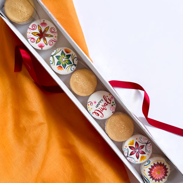 Diwali Vibrant Iced Painted Biscuits (Egg Free)