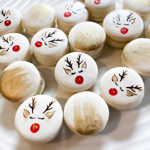 Rudolf Painted Macaron Box