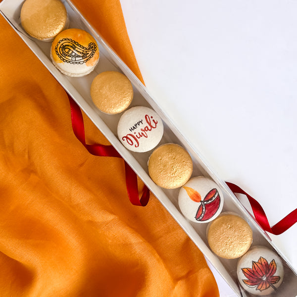 Diwali Auburn Iced Painted Biscuits (Egg Free)