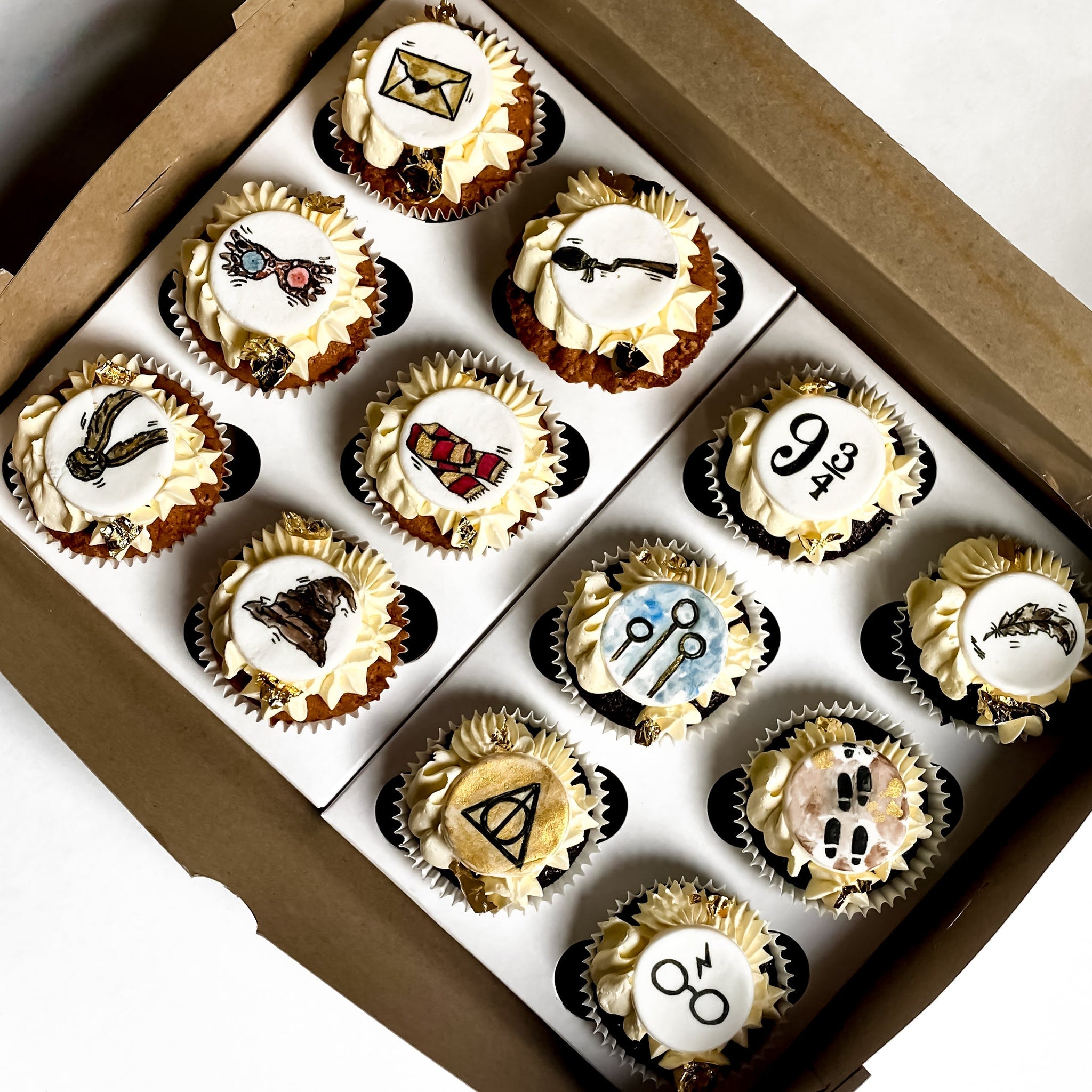 Harry Potter Painted Cupcakes Box of 12