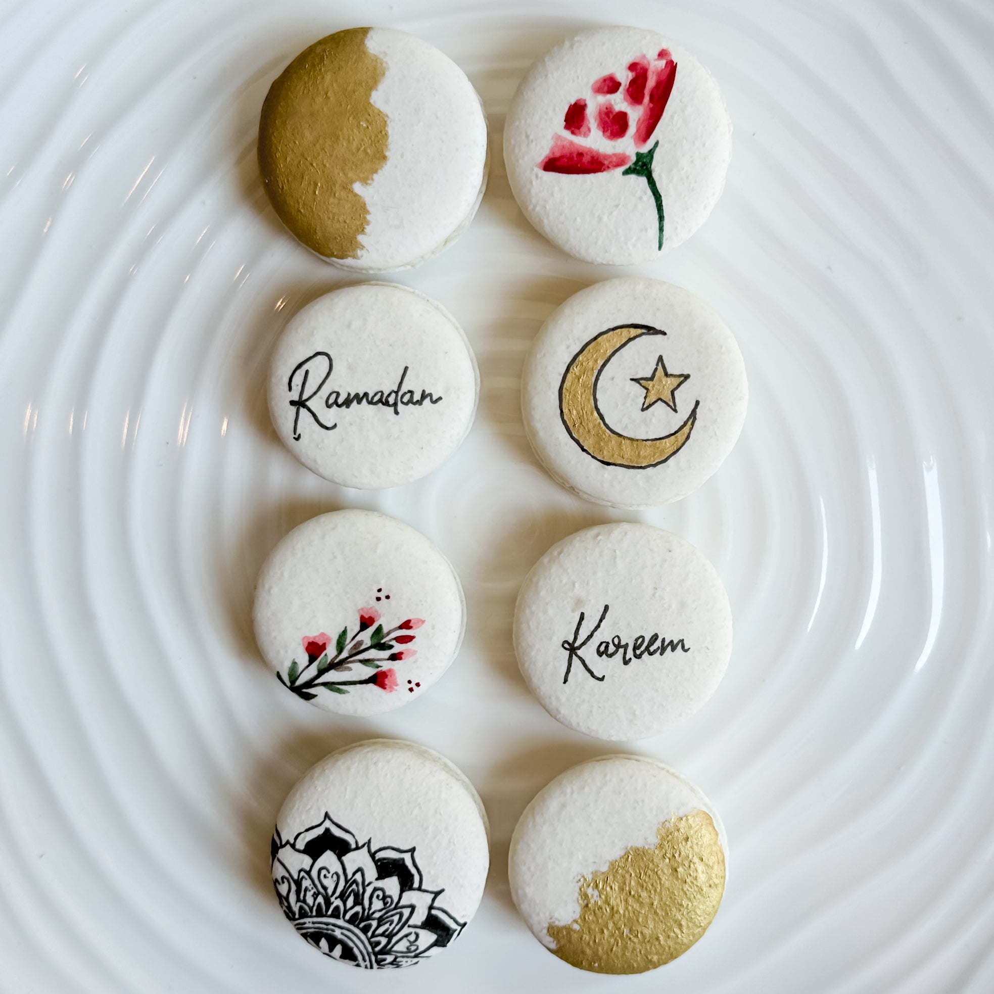 RAMADAN | Floral Painted Macarons