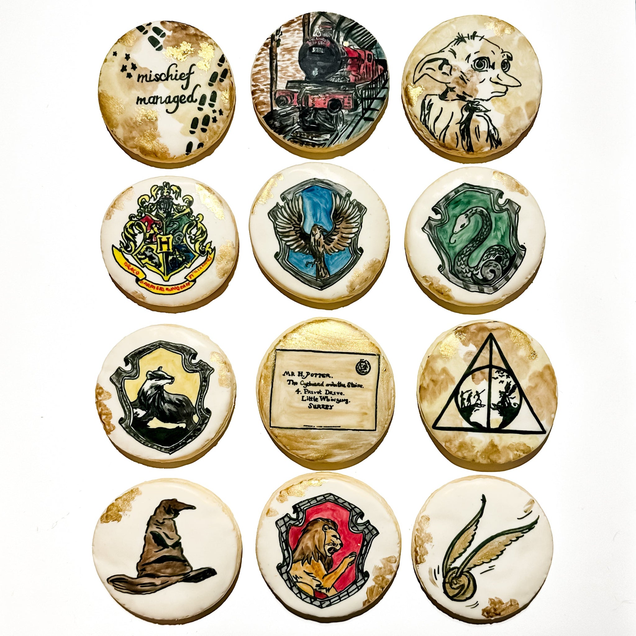 Harry Potter Painted Biscuits