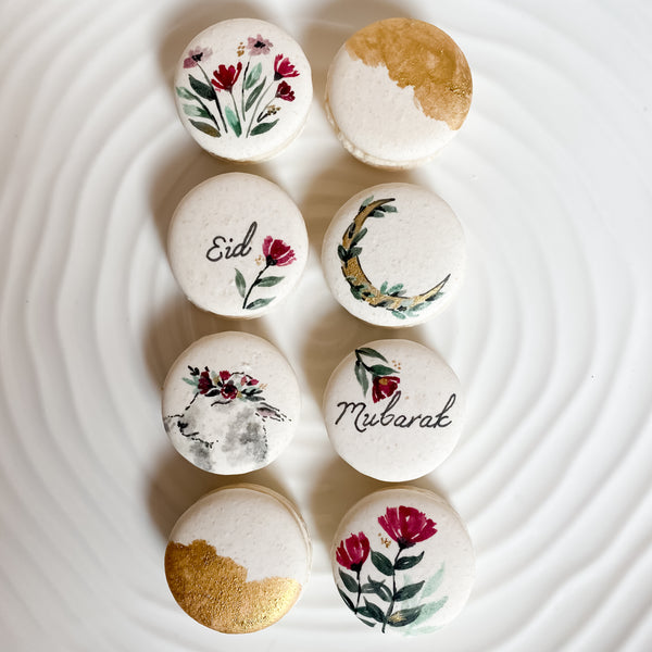 Eid | Floral Sheep Painted Macarons