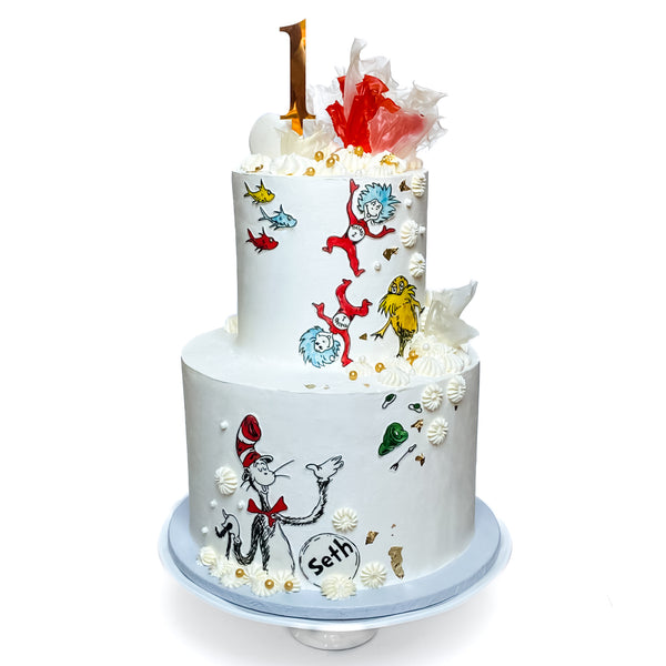 Dr Seuss Predesigned Two Tier Cake