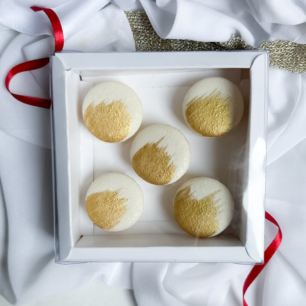 Classic Gold Handpainted Macaron Box