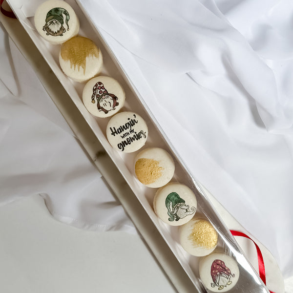 Gnomies Handpainted Macaron Box