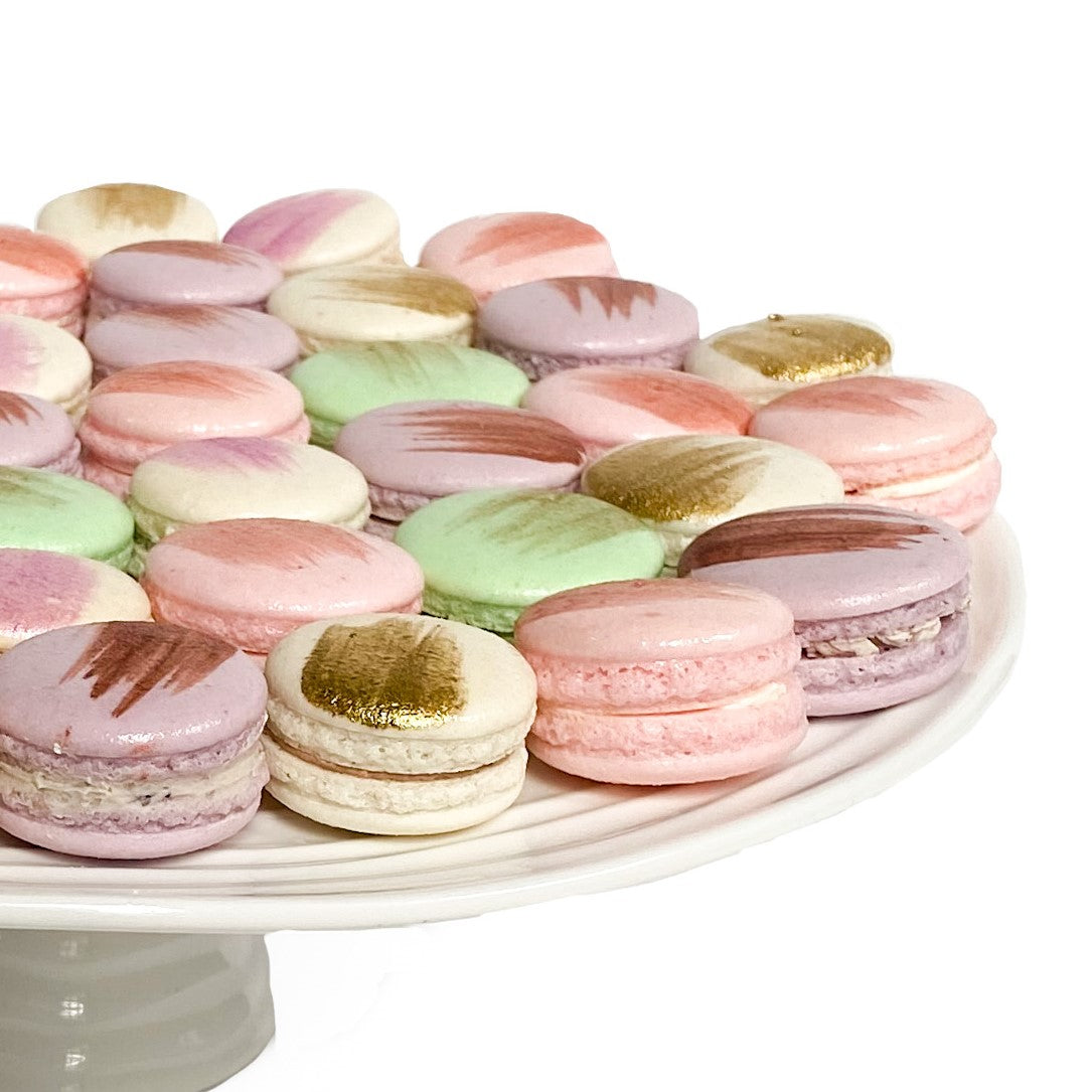 Order your mixed flavour box containing twelve fresh and beautifully handcrafted Watch Me Whip macarons.