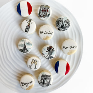 French macarons, Paris, champagne, France