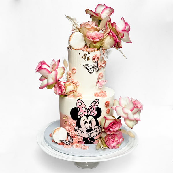 Minnie Mouse Tiered Cake