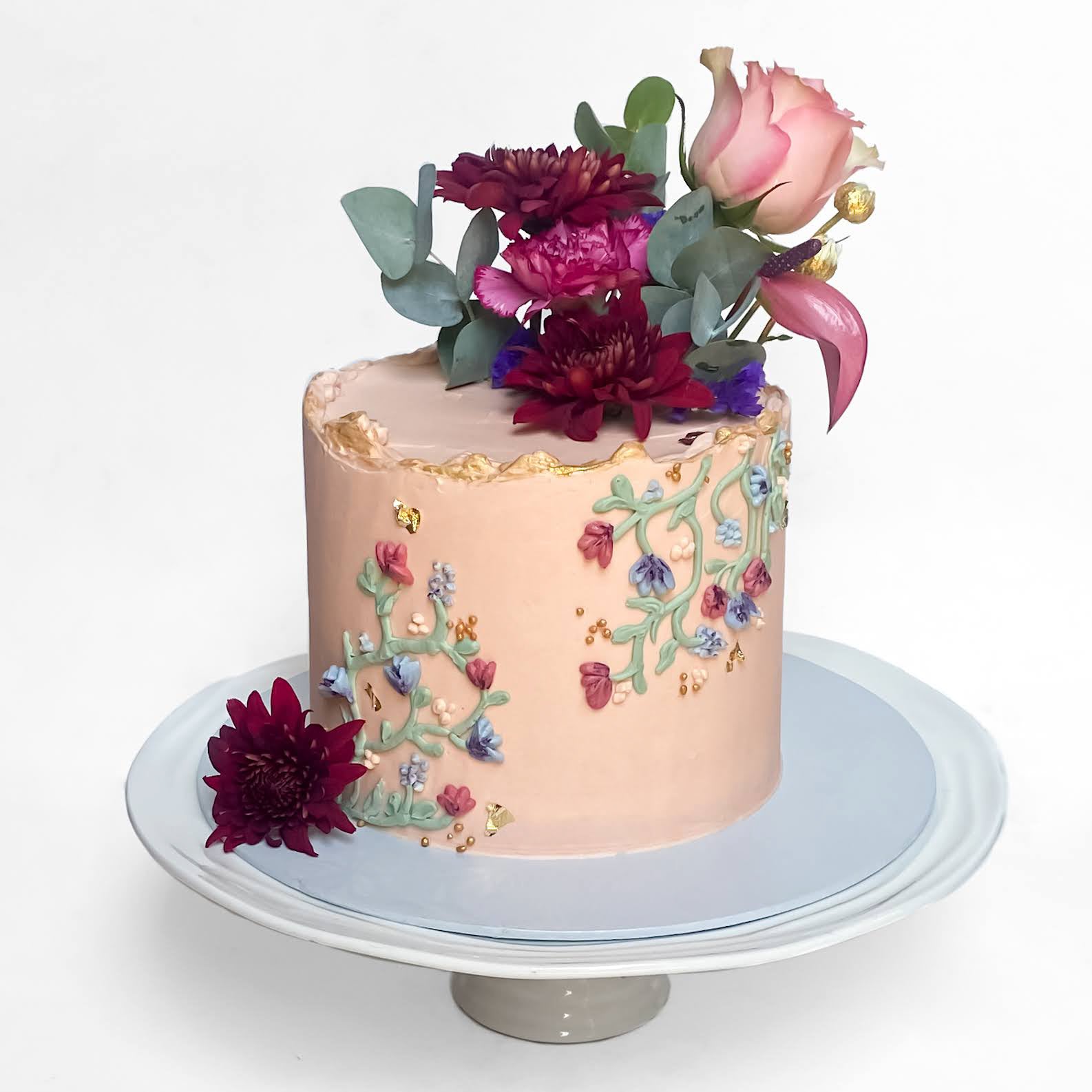Pink Flower Cake