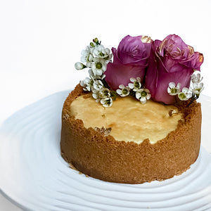 Baked Cheesecake Floral