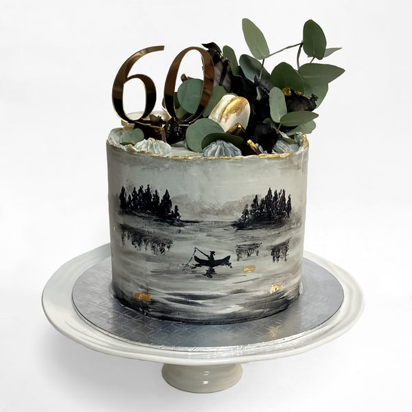 Gone Fishing Predesigned Cake